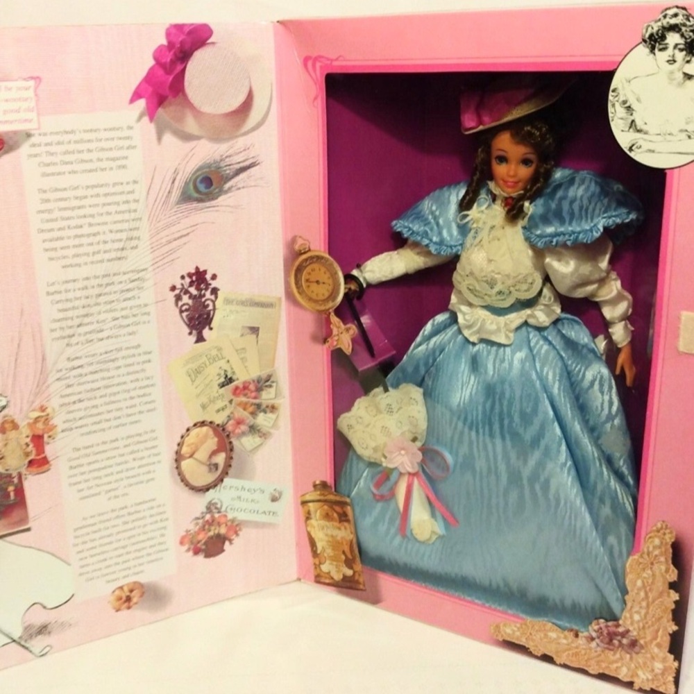 🌹🍃New In Box ~ The Great Era’s 1993 “Gibson Girl” Collectors Barbie Doll🍃🌹